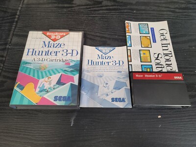 Maze Hunter 3-D Sega Master System Complete in box Great Shape