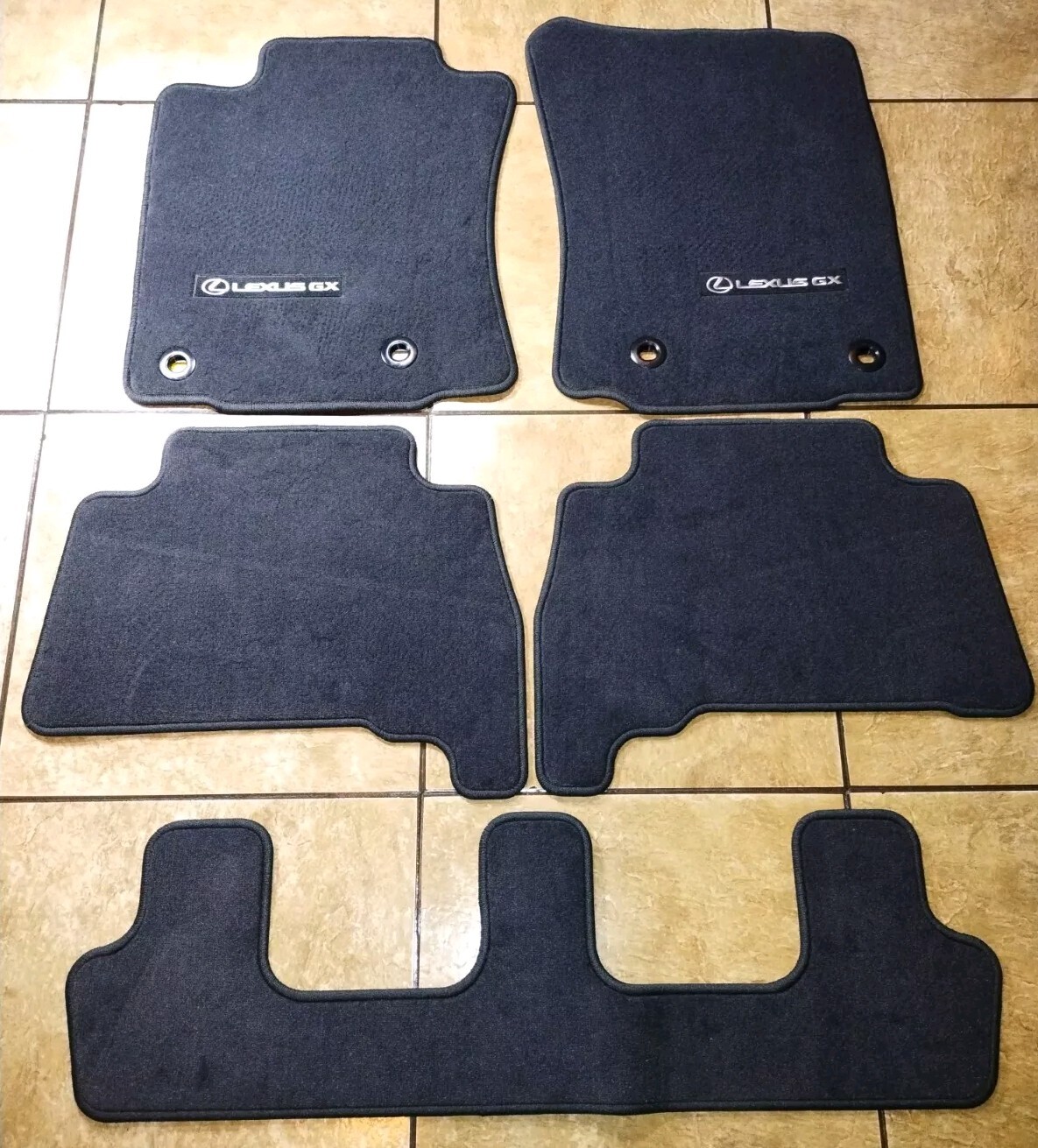 LEXUS GX460 OEM Carpet Floor Mats 5 Pc 1st 2nd 3rd Row