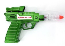 1990s POWER FAZER Phaser Toy Gun Pulsating Lights Action Sounds Sci Fi Works