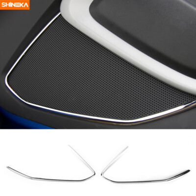 2x Door Interior Speaker Cover Decor Trim For Chevrolet Camaro 2017-2024 Chrome