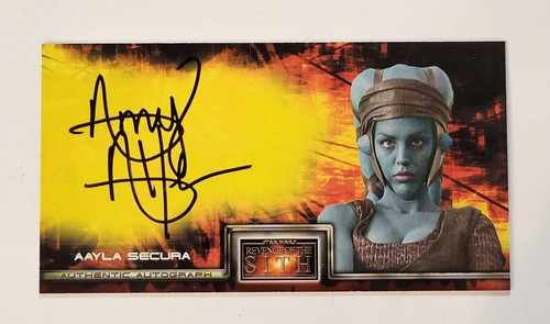 STAR WARS REVENGE OF THE SITH WIDEVISION AMY ALLEN AUTOGRAMM