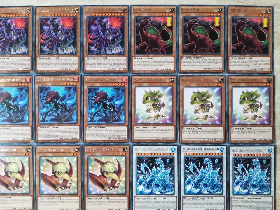 Dinosaurier Ultimativleiter-Tyranno Riesen-Rex 42 Rare Karten Yugioh deutsch - Bild 3 von 4