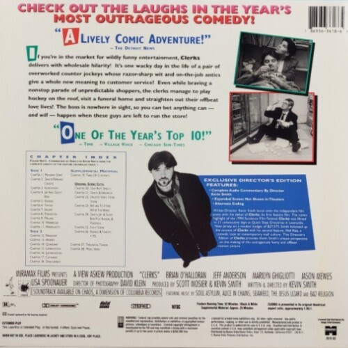 Clerks Exklusiver Briefkasten Director's Edition Laserdisc (Laserdisc) - Bild 2 von 2