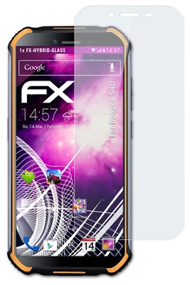 Protecteur D'écran Verre Hybride AtFoliX 9H Pour Doogee S40 Lite - Anti-choc, Anti-rayures - Neuf Avec Kit De Pose