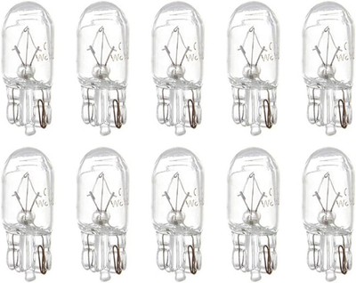 cciyu T10 168 194 W5W Halogen Light Bulb Instrument Cluster 10pack white 