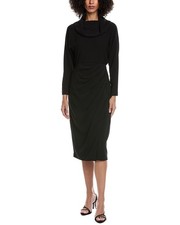 Badgley Mischka Draped Midi Dress Women's