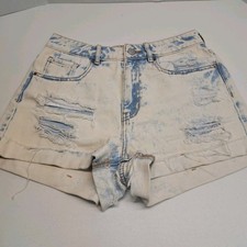 PacSun Distress Acid Wash Mom Shorts High Rise Women's 26