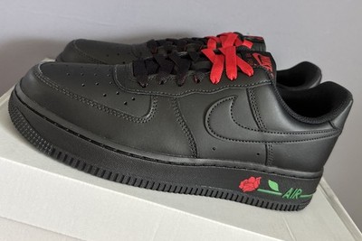 Nike Air Force 1  07 SE IF0498-001 Black Red Rose Women s 8.5 New Box