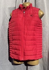 Lands End Puffer Vest Youth Kids M 10 12 Red