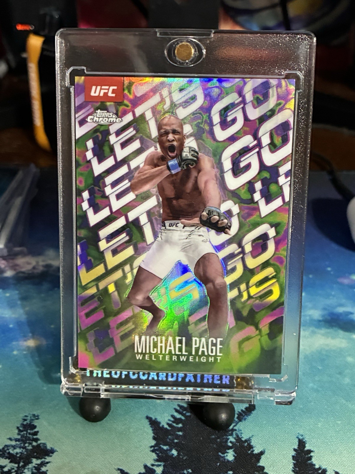 Michael Venom Page Lets Go Case Hit SSP MVP 2025 Topps Chrome UFC