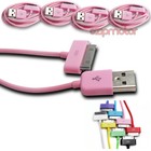 4PCS USB DATA POWER CHARGER CABLE DOCK CONNECTOR APPLE NEW IPAD IPHONE IPOD PINK