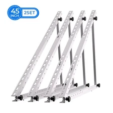 PFCTART 2 Set 45 inch Solar Mounting Brackets Solar Panel Stand Ground Mount