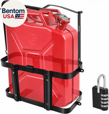 Jerry Gas Can Holder Rack with Combination Lock, Jerry Can Mount Holder Heavy Du