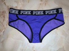 VINTAGE Victorias Secret PINK Panties Thick Band Extra low Rise Hipster 2016 L