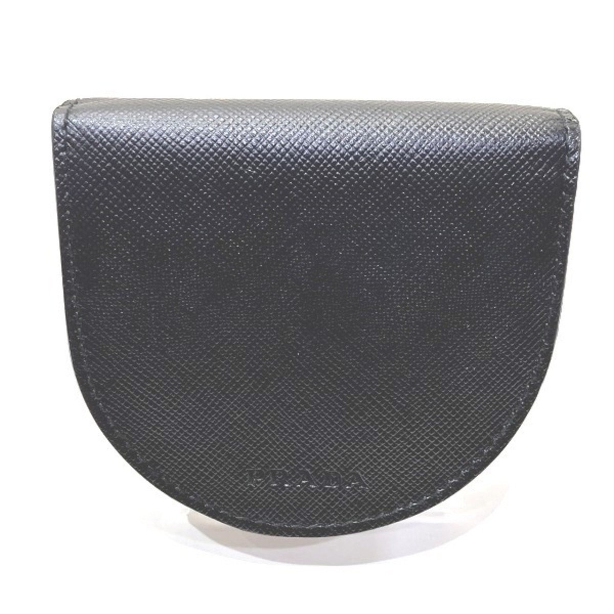 PRADA Saffiano KP1001 Horseshoe-shaped Wallet/Coin Case