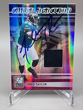 ON CARD AUTO! 2006 Donruss Elite Chain Reaction Jerseys FRED TAYLOR #d/99! CR-23