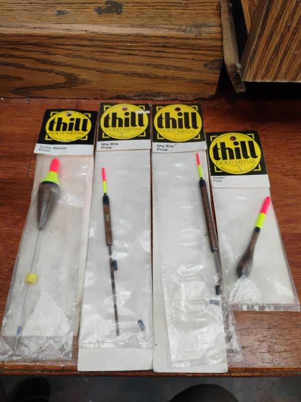 Thill Bobbers. True Vintage. Never Opened Packages. Turbo Master, Shy Bite, &...