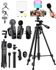 Vlogging Kit for iPhone/Android, TikTok YouTube Starter Kit for Video Recordi...