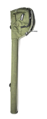 Leo Lixada Fly Fishing Rod Case Portable Canvas Green Fishing Pole Storage