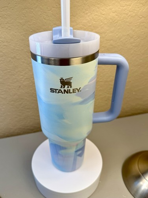 #ad Stanley Quencher H2.0 Flowstate Tumbler 40oz Cool Serene Brushstroke $34.75