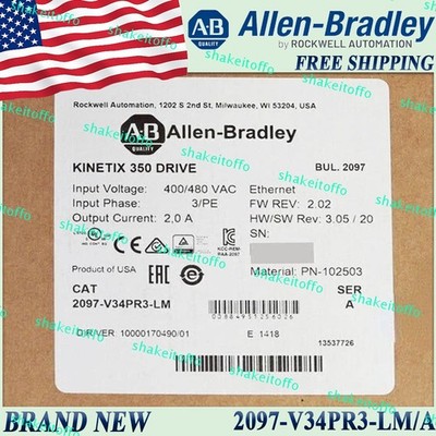 New Sealed AB 2097-V34PR3-LM/A Kinetix Servo Drive 2097V34PR3LM serA US FreeShip