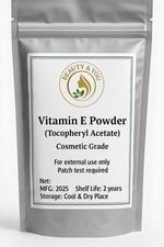 VITAMIN E POWDER (TOCOPHERYL ACETATE) - Cosmetic Grade - Skincare Formulation