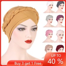 Indian Women Muslim Hijab Chemo Cap Turban Bonnet Arab Hat Cancer Headwear Cover