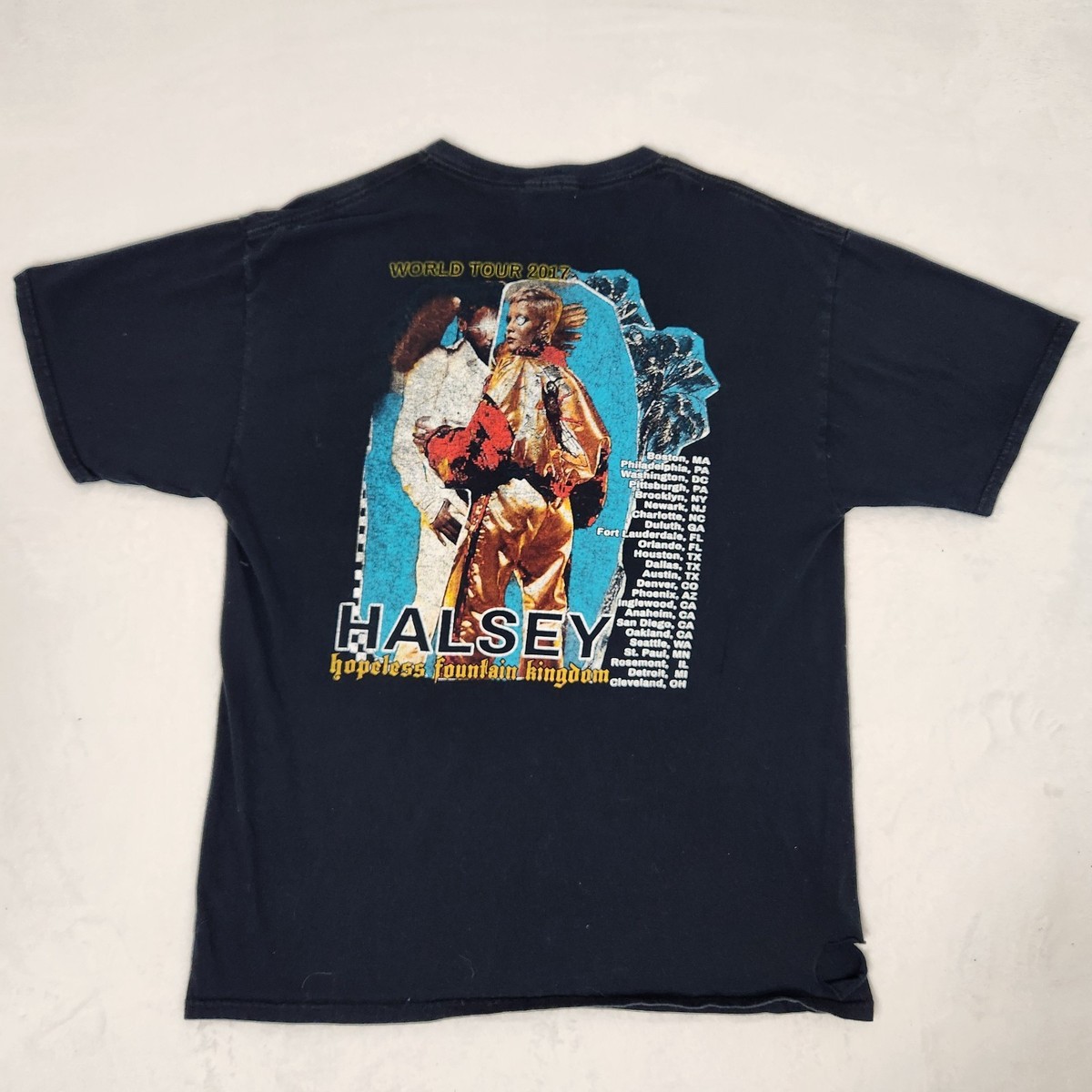 ​Halsey Shirt Large World Tour 2017 Hopeless Fountain Kingdom Concert Band Tee View 4