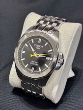 Tissot PRC 100 Men's Watch 38mm Black Quartz 100m Water Resistant Used From Japa