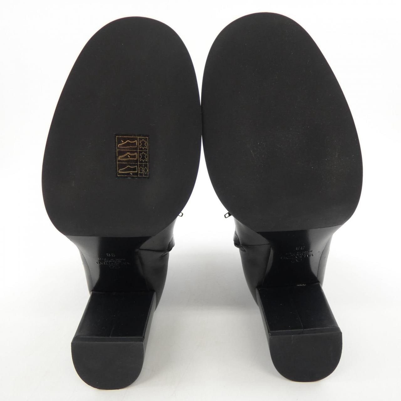 VALENTINO GARAVANI Boots Women's Size 38 Black Leather thumbnail 4