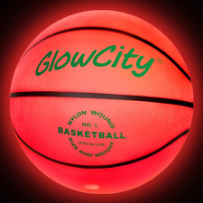 Glow in the Dark Basketball - Size 5, 6, 7 Light up Ball for Kids