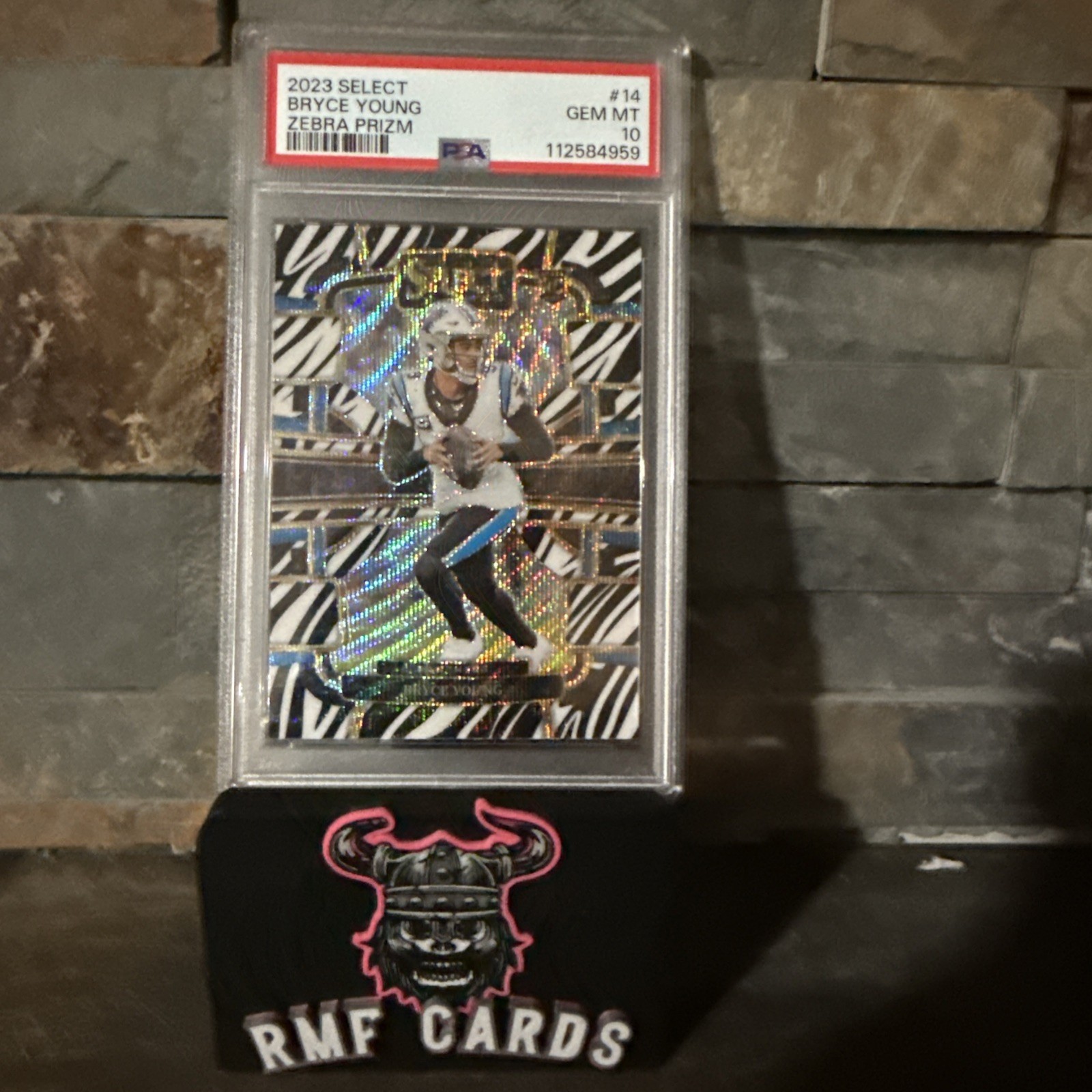 2023 Panini Select Bryce Young Concourse Level Zebra Prizm #14 PSA 10 (RC) SSP!