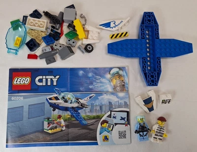 Lego City 60206 Polizei Flugzeug Patroullie komplett mit Anleitung OBA - Bild 1 von 4