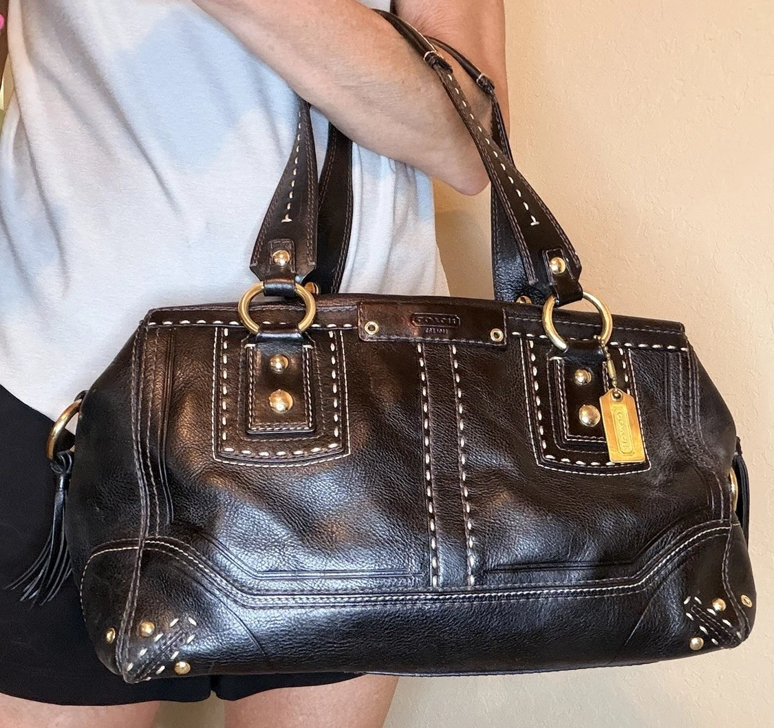 Coach Hampton Satchel/Top Handle Bag Black Bags & Handbags for
