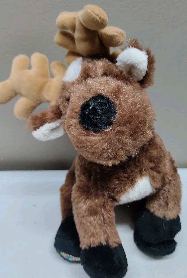 Ganz Reindeer Plush Toy Stuffed Animal Pet 8.5” Brown Webkinz No Tags no code - Image 4 of 4