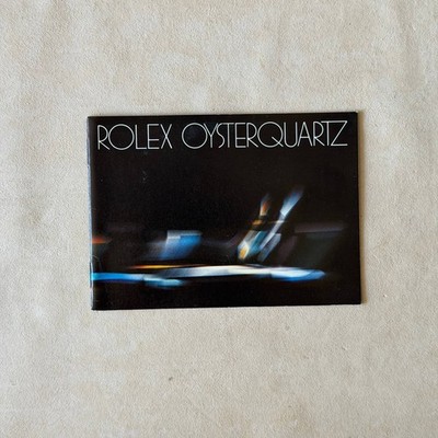 Rare Vintage Rolex Oyster Quartz Manual Instruction Booklet 19018 19019