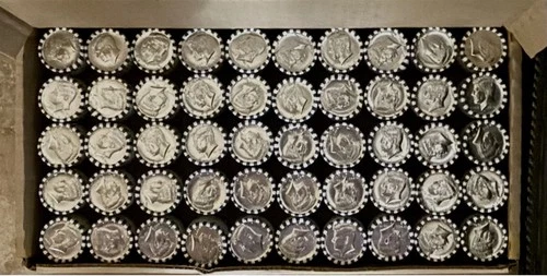 2025 P D Kennedy Half Dollar Hoard Lot 50 Rolls OBW BU Heads/Tails 25 Pairs