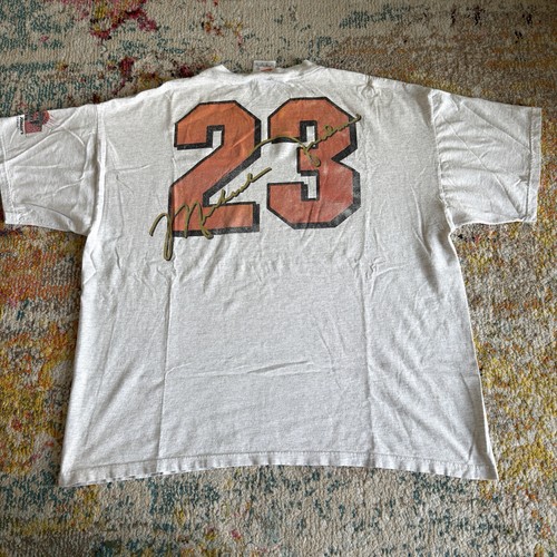 Vintage 90s Nike Michael Jordan's Restaurant T-Shirt Mens XL Grey USA