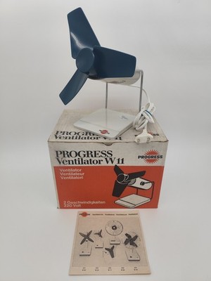 Progress Ventilator W11 - Tischventilator - 70er - Vintage - W-Germany