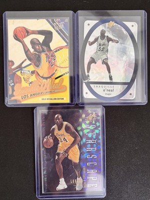 Shaquille O Neal 3 Karten LOT 1996-00 Fleer Ultra Gold Medallion SPx Shaq