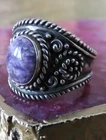Vintage Sterling Silver Ring with stone original Southwestern Jewellery 90s