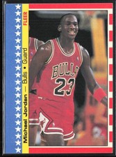 Michael Jordan 1987-88 Fleer Stickers Minor Corner Issue #2 Chicago Bulls