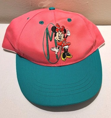 Vintage Disney Goofy  s Hat Company 1990 s Minnie Mouse Hat Pink/Teal Youth