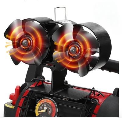 Wood Stove Fan Heat Powered, 8 Blade Wood Burning Stove Fan For Buddy Heater
