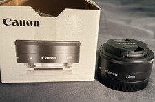 Canon EF-M 22mm f/2 STM Pancake Lens Auto & Manual Focus for Canon EF-M Mount