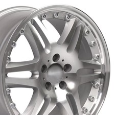 Oew Fits 18x8.5 Wheel Mercedes C E S Class Slk Clk Cls Et35 Silver Machd Rim