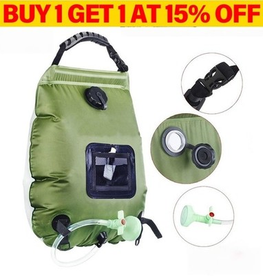 5Gallon 20L Solar Heating Shower Bag Portable Outdoor Camping Travel Water Bag