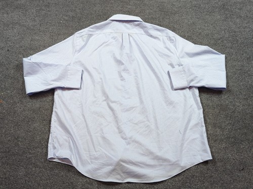 Camicia Lauren Ralph Lauren uomo 19-34/35 blu quadri manica lunga bottoni cotone 3XL - Foto 5 di 8