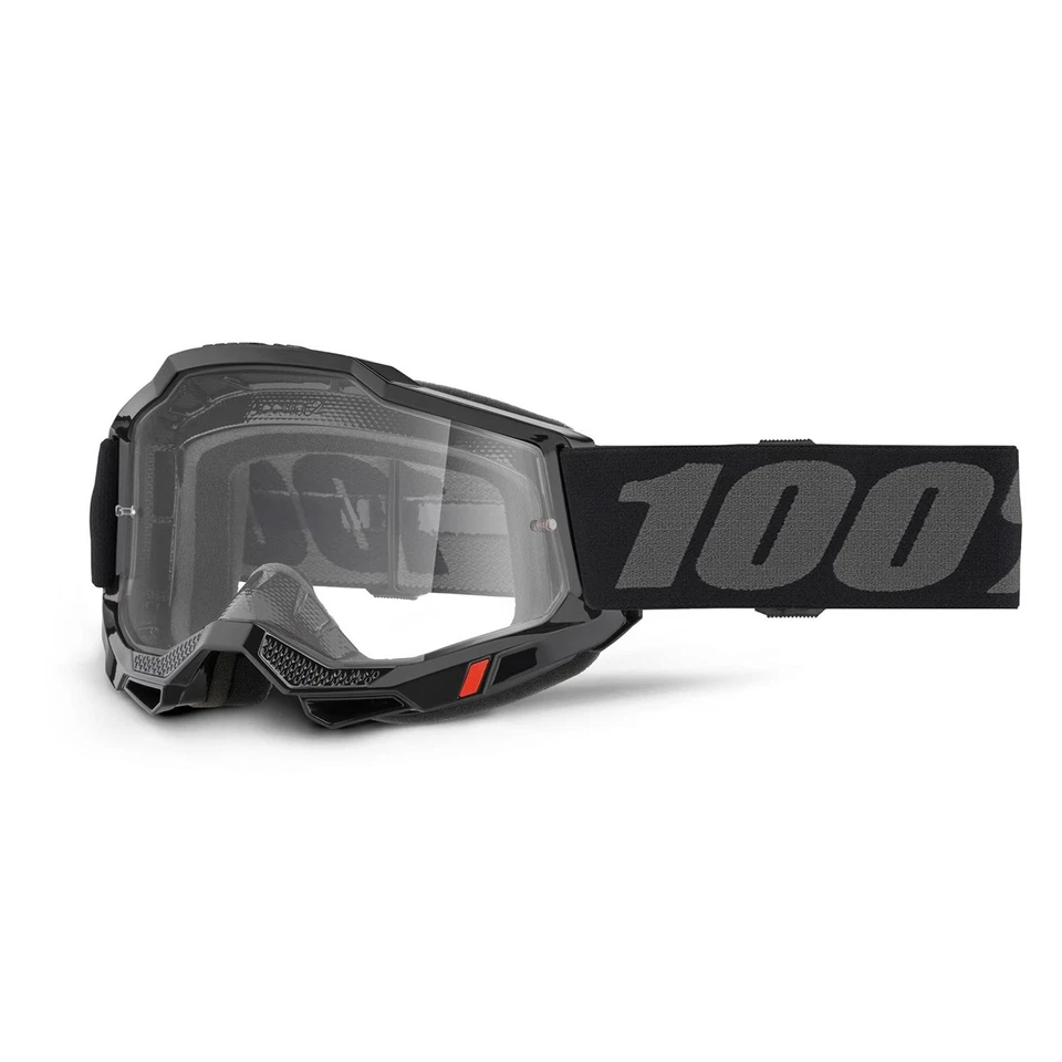 100% Accuri 2 Goggle - Clear Lens Black - Bild 1 von 1