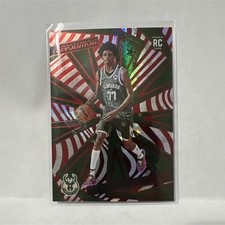 Panini 2024-25 Revolution AJ Johnson RC Red Astro Milwaukee Bucks #140 /299